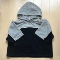 レディーストップスパーカー Kappa フード付きパーカー グレーブラック
