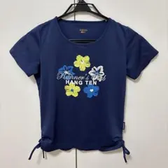 HANG TEN 半袖Tシャツ ネイビー 花柄 Mサイズのサムネイル