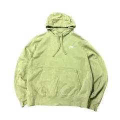 NIKE 標誌刺繡連帽衫 運動 綠色 M 7AS13