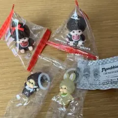 【新品未開封4点セット】 もんちっちめじるしアクセサリー2 セリアフィギュア