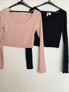 H&M 2枚トップスSセット　新品未使用