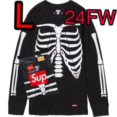 【新品未開封】Hanes Bones Thermal Crew 黒L