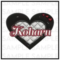 HANA KOHARU コハル ぷっくりネームボード ①