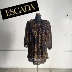 ESCADA エスカーダ パイソン柄 バルーンスリーブブラウス Dのサムネイル