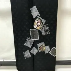 b107 正絹　袷　訪問着　金駒刺繍　難有り　着物