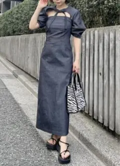 LILY BROWN リリーブラウン　レイヤードステッチワンピース 美品