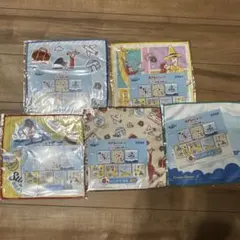 おさるのジョージ　1番くじ　CG AIRLINE g賞 ハンドタオル 5枚