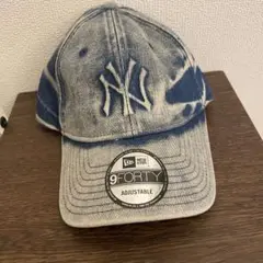 New Era 9FORTY デニム　キャップ　ダメージ加工