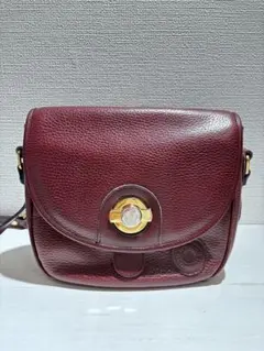 DOONEY&BOURKE シボ革 ショルダーバッグ チャーム付き レッド - メルカリ