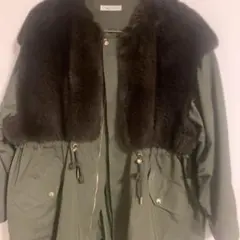 CAPRICIEUX LEMAGEフェイクファー付きカーキブルゾンのサムネイル
