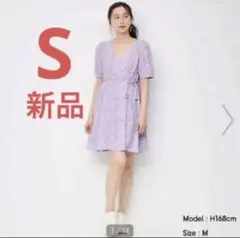 カシュクールミニワンピース 紫色Sサ イズ guのサムネイル