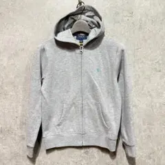 Ralph Lauren グレー ジップ スウェット パーカー M(10-12)