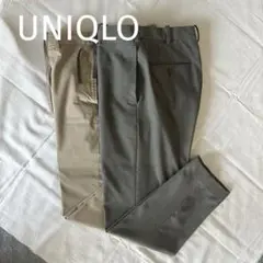 UNIQLOユニクロ パンツ 2本セット グレー スラックス チノ S
