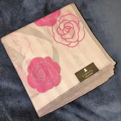 新品未使用 LANVIN バラの花柄ハンカチのサムネイル