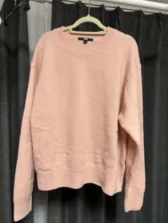 UNIQLO プレミアムラムクルーネックセーター L ピンク