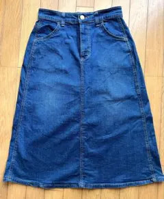 ラングラーchocol raffine *robe*のデニムひざ丈スカートのサムネイル
