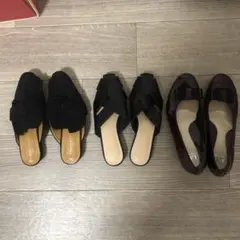 【まとめ売り3足】ブラックサンダルなどセットLugnoncure & Rewde