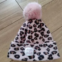 H&M ヒョウ柄ニット帽92/104