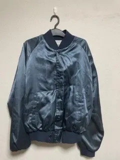 ダークブルー ボンバージャケット サービスプラザ