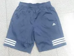 adidas ハーフパンツ ネイビー 3本ライン