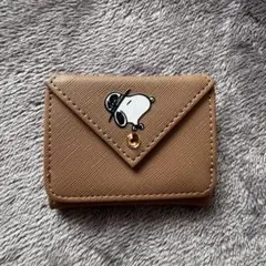 SNOOPY スヌーピー 財布 ブラウン　レザー