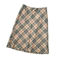 【訳あり】特価！バーバリーブルーレーベル ノバチェック　スカート　三陽商会