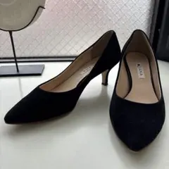 DIANA ダイアナ　黒　スエード ハイヒールパンプス　23.5 通勤入学式