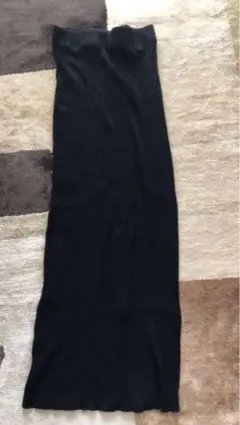 Zara ブラック リブ編み タイトスカート