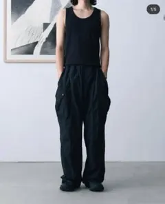 SINSS ブラック カーゴパンツ サイドポケット付き - メルカリ
