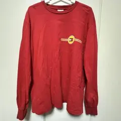 TOMMY JEANS 赤 長袖 ロンT y2k US サイズL