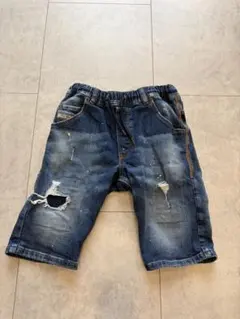 DIESEL ダメージデニムハーフパンツ