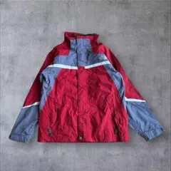 00s ノースフェイス S ナイロンジャケット HYVENT 赤 フルジョ