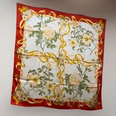 NINA RICCI 大判シルクスカーフ 花柄 ニナリッチ VINTAGEのサムネイル