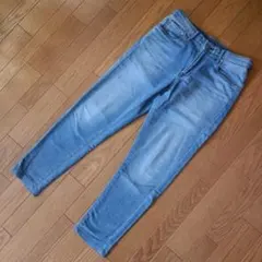 ユニクロ EZYジーンズ スリムフィット TAPERED メンズ M ブルー
