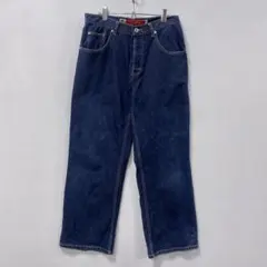 リーバイス シルバータブ/ボタンフライ/ルーズフィットデニムパンツ/刻印リベット