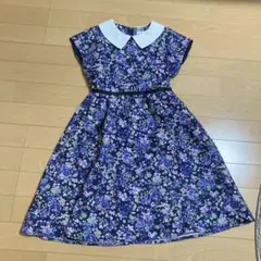 a.v.v 花柄 襟付き 半袖ワンピース 130