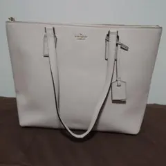 ケイトスペード トートバッグ ベージュ アイボリー