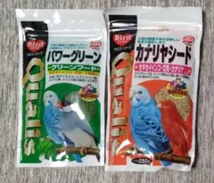 Qualis パワーグリーン カナリアシード 小鳥用フード 2種セットのサムネイル