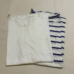 フレンチスリーブ ボーダーＴシャツとprit フレンチスリーブTシャツセットのサムネイル
