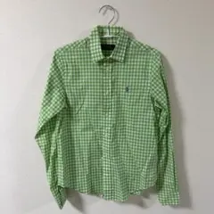 Polo Ralph Lauren グリーンチェックシャツ XS