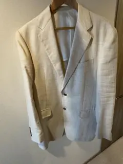 BRITISH HOUSE ジャケット　ウール　XL クリーム　ホワイト　白