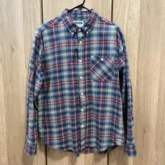 DOUBLE STEAL チェック柄 ボタンダウンシャツ Lのサムネイル
