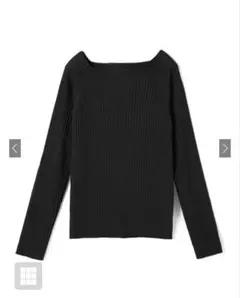 GRL スクエアネックリブニットトップス(rut072)