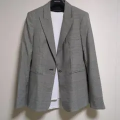 ZARA グレーンチェックシングルジャケット