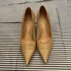 セルジオロッシSergio Rossi ベージュ レザー ハイヒール 34.5