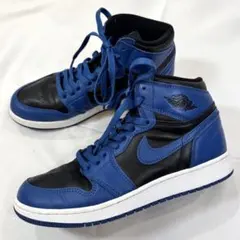 美品 Nike エアジョーダン1 ハイ OG Dark Marina Blue