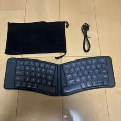 サンワダイレクト　折りたたみキーボード　エルゴノミック　英語配列