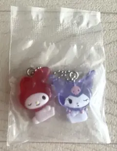 新品未開封　サンリオキャラクターズ　なかよしドロップチャーム　マイメロ&クロミ