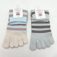 ❤️よりどり３点で999円❤️五本指 ショート 23～25cm ボーダー