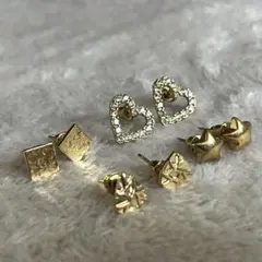 ゴールド　ピアスセット 4ペア